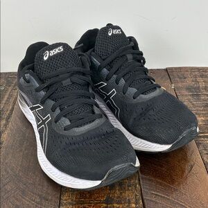 ASICS GEL-Excite Women’s 8 Black White Athletic Shoes Trainers Running